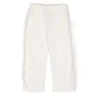 andorine pantalon à détails de plumes - blanc