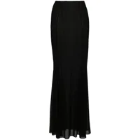 kiki de montparnasse jupe longue en chiffon - noir