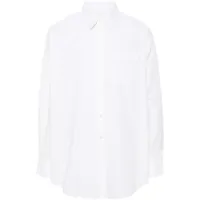 helmut lang chemise en popeline de coton - blanc