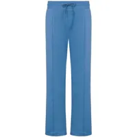 moschino pantalon droit à lien de resserrage - bleu