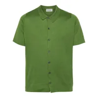 john smedley chemise en maille fine - vert