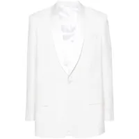 givenchy veste boutonnée à col châle - blanc