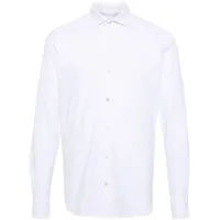 eleventy chemise en coton à col pointu - blanc