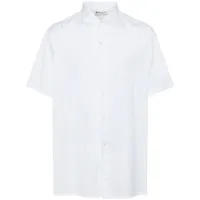 bally chemise en coton à manches courtes - blanc