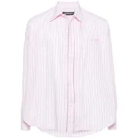 y/project chemise en coton à rayures - rose