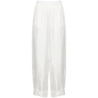 blanca vita pantalon palazzo en soie à taille haute