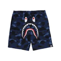 a bathing ape® short de sport abc camo shark - bleu