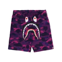a bathing ape® short de sport abc camo shark - violet