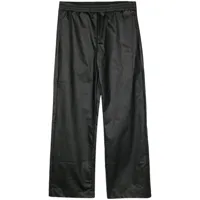 walter van beirendonck pantalon imprimé à taille élastiquée - noir