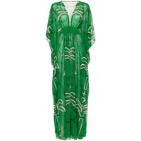 johanna ortiz robe longue secret garden - vert