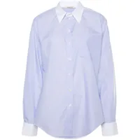 peter do chemise en coton à rayures - bleu
