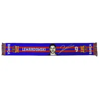 fc barcelona lewandowski scarf multicolore