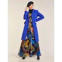manteau court classique - rick cardona - bleu roi