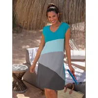 robe d'été jersey fin - feel good - turquoise anthracite