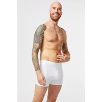 hema 3 boxers homme modèle long coton/stretch blanc (blanc)