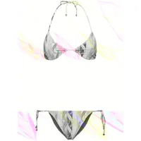 bikini triangle en lycra imprimé