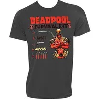 t-shirt deadpool - survival kit