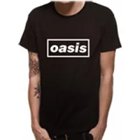 t-shirt oasis - black logo