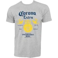 t-shirt corona extra - bottle label