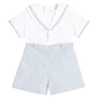 la coqueta bébé – set top et pantalon en coton antonio