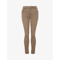 jean effet froiss�� coupe slim - femme -