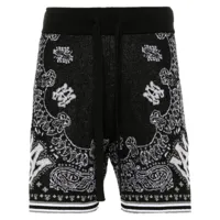 amiri- cotton bermuda shorts with print
