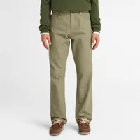 timberland pantalon droit à 5 poches sandown pour homme en vert vert, taille 38 x 32