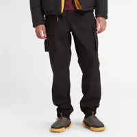 timberland pantalon cargo déperlant pour homme en noir noir, taille 36 x 32