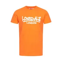 lonsdale toscaig short sleeve t-shirt orange s homme