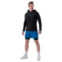 nebbia long-sleeve with a hoodie 330 long sleeve t-shirt noir m homme