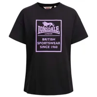 lonsdale ramscraigs short sleeve t-shirt noir xl femme