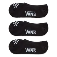 vans socquettes classic canoodle (3 paires) (black/white) femme noir, taille 36.5-41